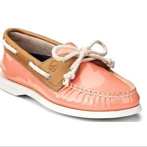 Sperry Topsider Pink Leather Shoes Size 8.5